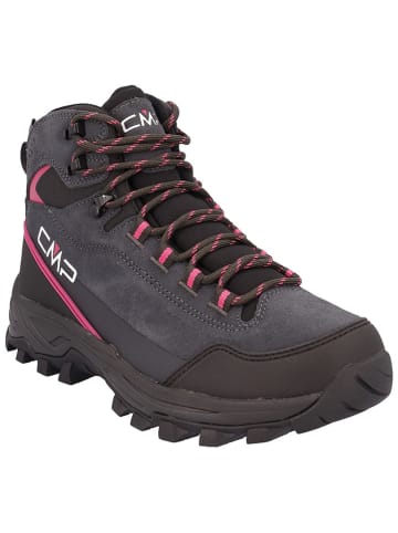 Leren trekkingboots "Myzar Mid" donkerblauw/roze
