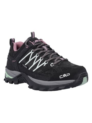 Leder-Trekkingschuhe "Rigel Low" in Schwarz