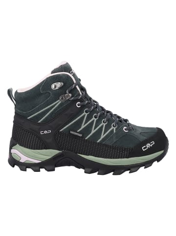 Skórzane buty trekkingowe "Rigel Mid" w kolorze zielonym