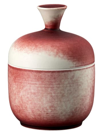 Vorratsdose "Bloom" in Rot/ Beige - (H)13,5 x Ø 9,6 cm