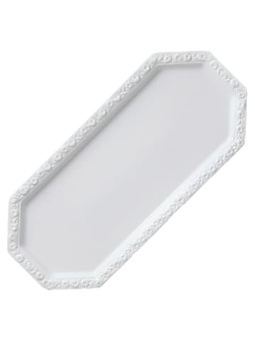 Kuchenplatte "Maria" in Weiß - (L)36 x (B)16 cm