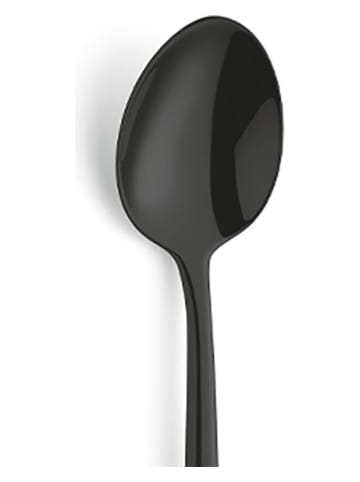 6er-Set: Kaffeelöffel "Vista" in Schwarz - (L)13,8 cm