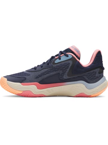 Basketballschuhe in Dunkelblau/ Bunt