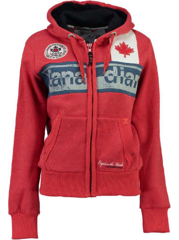 Sweatjacke "Flashy" in Rot