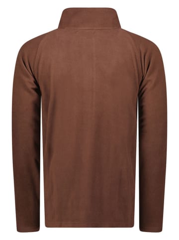 Fleecepullover "Tugeak" in Braun