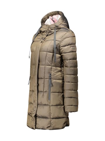 Płaszcz zimowy "Bullieak" w kolorze khaki