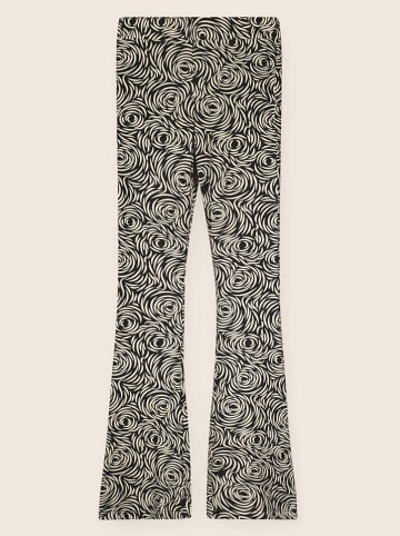 Hose in Schwarz/ Creme