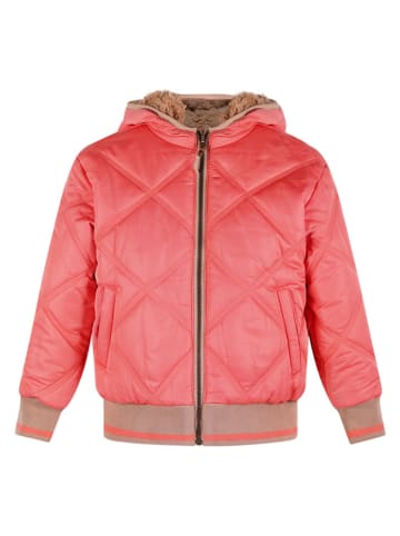 Übergangsjacke "Bomby" in Korallrot/ Hellbraun