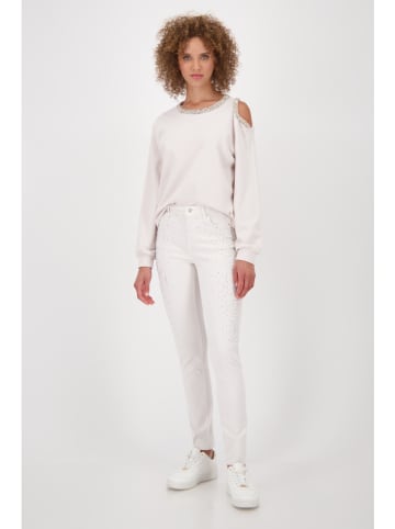 Spijkerbroek - slim fit - crème
