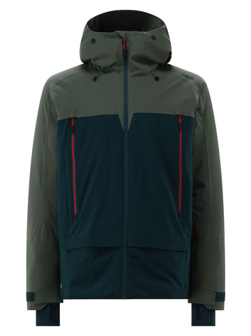 Ski-/ Snowboardjacke in Khaki/ Petrol