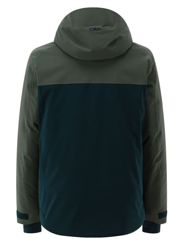 Ski-/ Snowboardjacke in Khaki/ Petrol