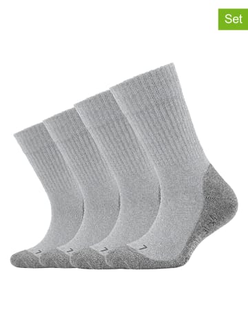 4er-Set: Socken in Hellgrau