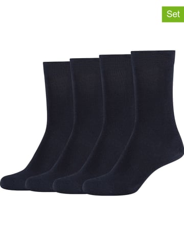 4er-Set: Socken in Schwarz