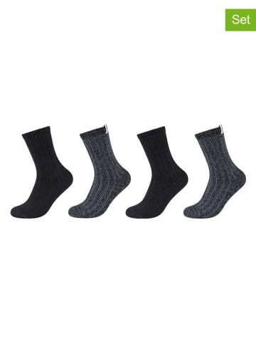 4er-Set: Socken in Schwarz/ Grau