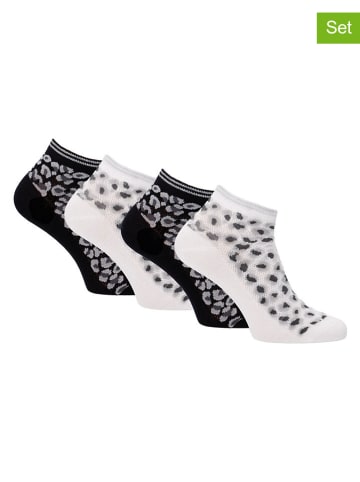 4er-Set: Socken in Weiß/ Schwarz