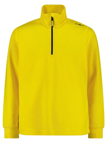 Fleecepullover in Gelb