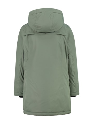 Parka funkcyjna w kolorze zielonym