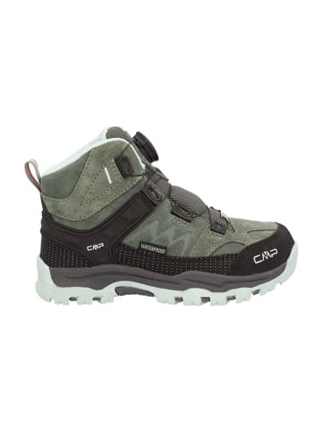 Leder-Trekkingschuhe "Kiruna" in Schwarz/ Khaki