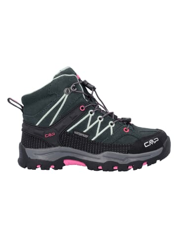Leder-Trekkingschuhe "Rigel Mid" in Grün