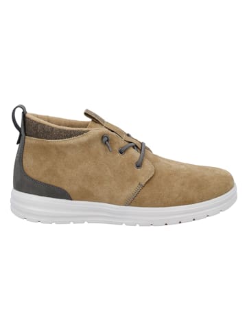 Leren veterschoenen "Kenth" beige