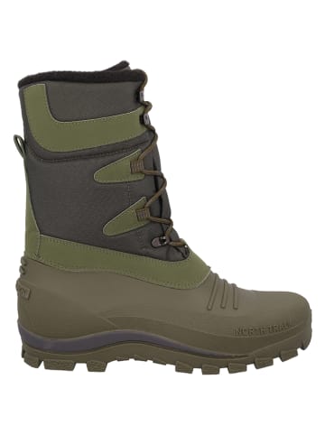 Kozaki zimowe "Nietos" w kolorze khaki