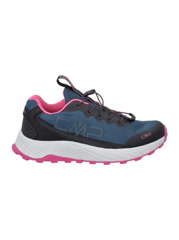 Leren sportschoenen "Phelyx" donkerblauw/roze