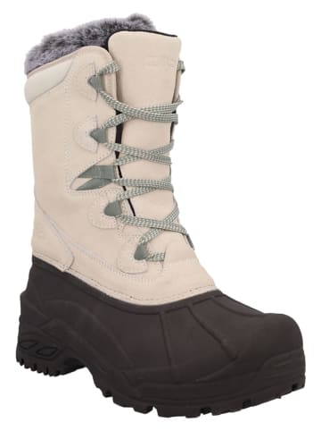 Leren winterlaarzen "Borhea" beige