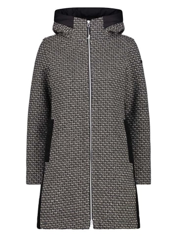 Parka funkcyjna w kolorze czarno-białym
