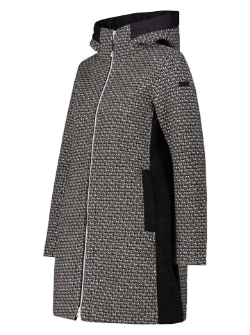 Parka funkcyjna w kolorze czarno-białym