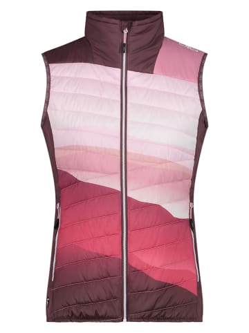 Hybridweste in Pink/ Bordeaux