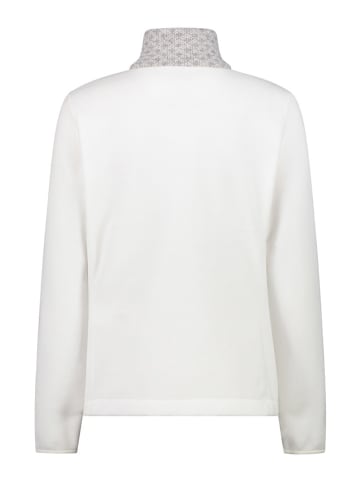Fleece vest crème/grijs