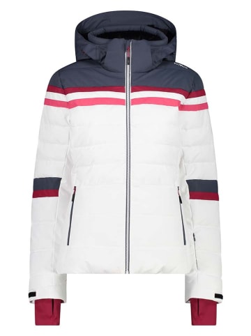 Ski-/snowboardjas wit/donkerblauw