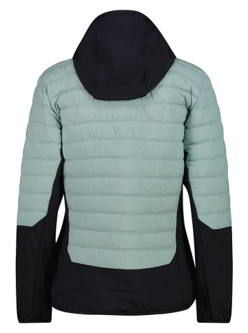 Hybridjacke in Mint/ Schwarz