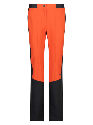 Funktionshose in Orange/ Schwarz