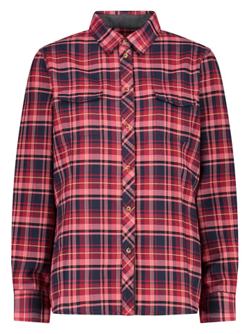 Functionele blouse rood/meerkleurig