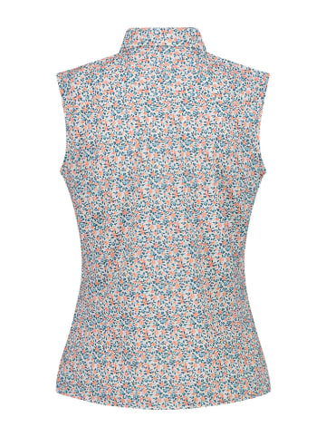 Funktionsbluse in Türkis/ Orange