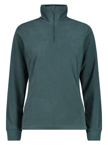 Fleece trui petrol