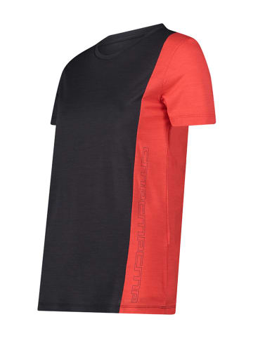 Funktionsshirt in Schwarz/ Orange