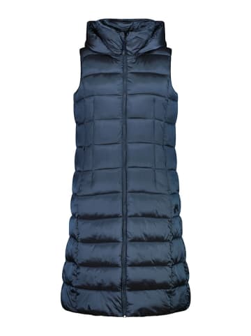 Doorgestikte bodywarmer donkerblauw