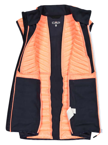 Hybride bodywarmer oranje