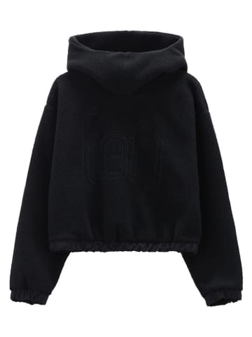 Fleece-Hoodie in Schwarz