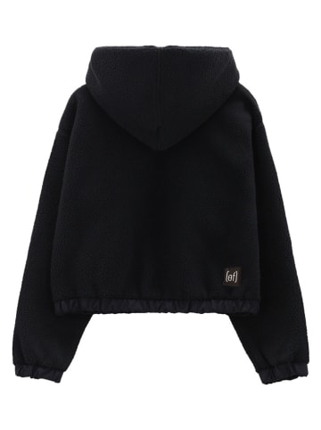 Fleece-Hoodie in Schwarz