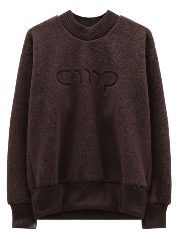 Fleece-Sweatshirt in Braun