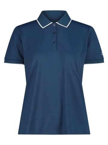 Funkcyjna koszulka polo w kolorze granatowym