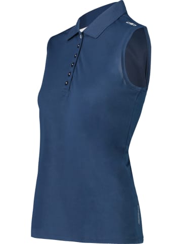 Funkcyjna koszulka polo w kolorze granatowym