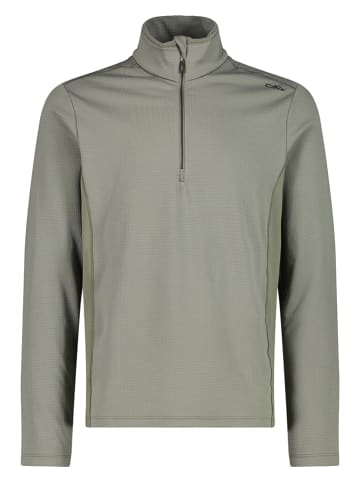 Fleece trui kaki