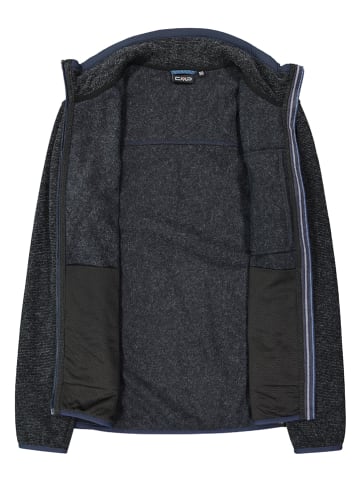Fleecejacke in Schwarz