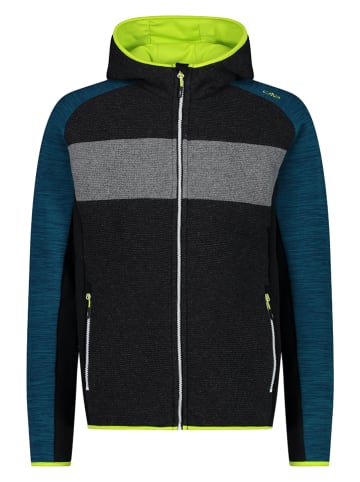 Wollen jas turquoise
