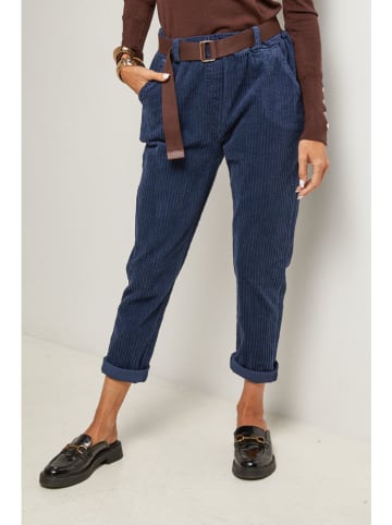 Cordhose in Dunkelblau