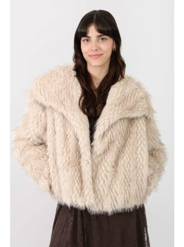 Teddyjacke in Beige